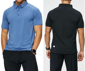 LL-R522 strój jogi unisex polo tshirts na siłownia odzież Ćwiczenie fitness noszenie koszule trenera sportowego