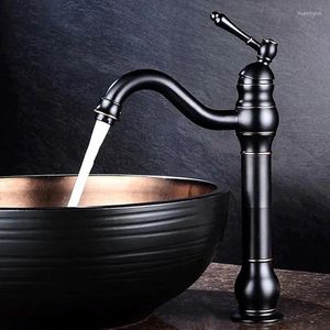 Banyo Lavabo Muslukları Antik Pirinç Havza Musluk Monte Monte Tek saplı Spout Lavabo Soğuk Karıştırıcı Tuvalet Temiz Mutfak Yıkama