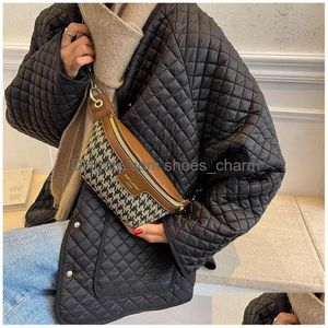 Luxo Fanny Pack para Mulheres Bolsas e Bolsas Designer Crossbody Belt Bag Cintura Packs Coreano Moda Bum Peito Carteira Gota Entregar DH4YD