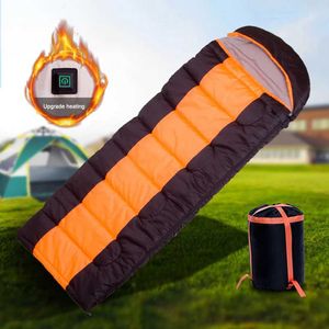 Sleeping Bags Winter Sleeping Bag Mattress Type-C 5V Electric Heated Cushion 3-Level Temperature Portable for Outdoor Camping for BackpackingL23