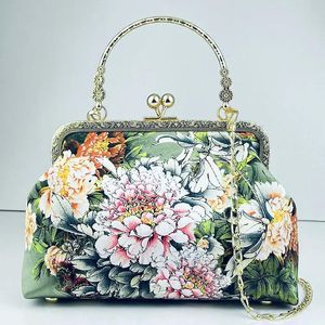 Bolsas 2022 mais recentes bolsas de casca de trava de flor vintage Bolsa de designer Mulheres ombro de ombro de bolsa de bola de crossbody bolsas femininas