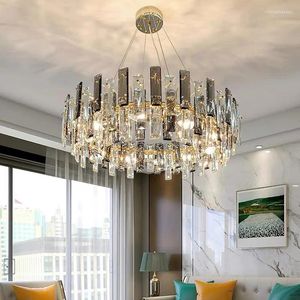 Chandeliers Light Luxury Crystal Chandelier Living Room Postmodern Simple Hall Dining Master Bedroom Fixtures