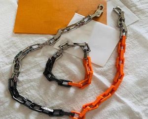 Nytt modehalsband och armband unisex armband högkvalitativt titanstål bambu Joint släckande dubbel armband halsband supp6088463