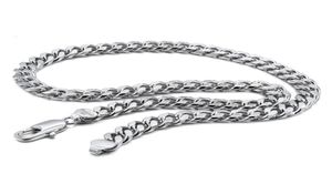 Correntes 100925 Sterling Silver Punk Colar Homens 10mm Curb Cuban Link Chain Gargantilhas Presente Moda Vintage para Homem Sólido Jewelry3970083