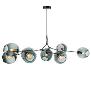 Grenbubbla led hängande ljus guld svart kropp nordisk matsal kök ljusdesigner hängande lampa ac110v 220v3287