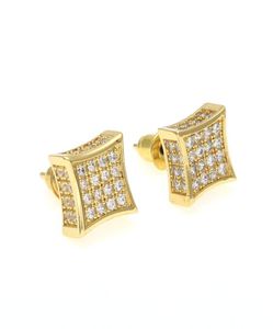 Neue Herren Designer Schmuck Ohrstecker Hip Hop Zirkonia Diamant Mode Ohrringe Kupfer Weißgold gefüllt Kristall Ohrstecker Earr6796056