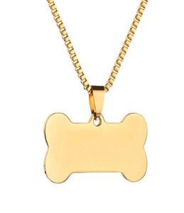 Collane con ciondolo Fili Corde Viso luminoso Acciaio inossidabile 316l Titanio Cane Esercito noi Soldato Id Shield Può essere inciso6191566