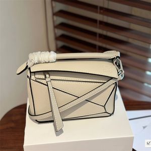 Puzzle Designer Women Crossbody Letter Bag Leather Shoulder Handbag Vintage Tote Lady Fashion Luxury Pillow Bag Cross Body Shoulder Bag