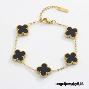 Bracelets Fourleaf Clover designer jewelry 18K gold bracelet with designer jewelry for women cleef love charm bracelets gifts Christmas Pre