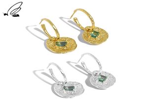 S039steel zircon Lotus Leaf Drop Earings Designer earrings for Luxury Sterling Silver 925パンクトレンドファインジュエリー220406653115