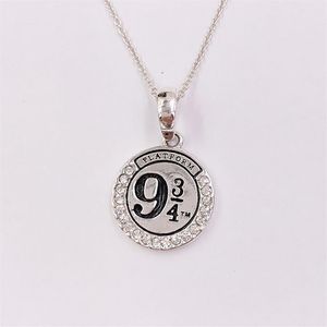 charms jewelry making Hary Poter Platform 9 3 4 925 Sterling silver couples dainty necklaces for women men girl boys sets pend273U