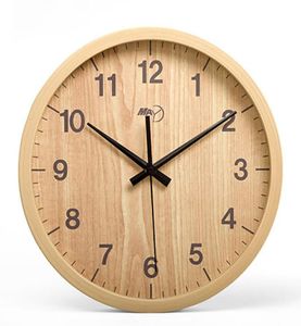 12 Inch Round Wall Clock Wooden Modern Design Antique Wooden Wall Clock Big Home Christmas Home Decoration Accessories Needle6805794