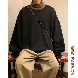 2023 Primavera Autunno Nuove Felpe con cappuccio Felpa da uomo Nero Bianco Hip Hop Punk Pullover Streetwear Moda Casual Abbigliamento Uomo Oversize