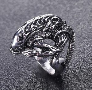 Продажа AVP Alien Punk Ring Warrior Rings Cool Jewelry Animal Skull Biker для мужчин и женщин9541795