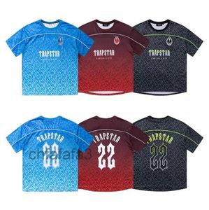Футболки Trapstar, мужские футболки из джерси, женские летние повседневные свободные быстросохнущие футболки, топы с короткими рукавами 246Q