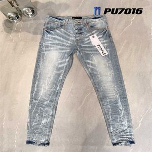 Designer roxo marca jeans para homens mulheres calças roxo verão buraco de alta qualidade bordado jean denim calças dos homens roxo jeans sp0t