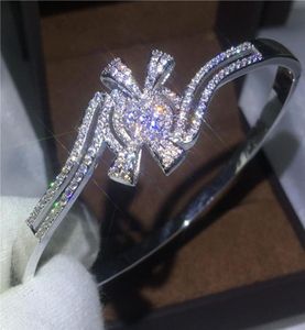 سوار الفراشة العلامة التجارية الجديدة Diamond S925 Silver Liend Party Completing Bangle for Women Fashion Jewelry4440612