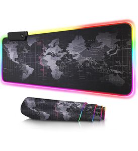 RGB Gaming Mouse Pad Gamer XXL Mousepad Mouse Mat Desk Carpet Large Keyboard Pad Computer Surface for the Mouse Big Mause Ped5775887