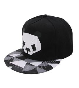 2018 Cartoon Panda Regulowane czapki baseballowe Snapback Casquette Hats dla młodzieżowych mężczyzn Kobiety taniec zwierzęta czapka hop hop bone hat8421192