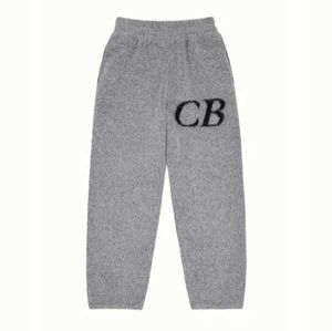 Camisolas masculinas calças masculinas oversized cole buxton calças de malha homens mulheres 1 qualidade superior vintage jacquard cb sweatpants dentro tagsz7