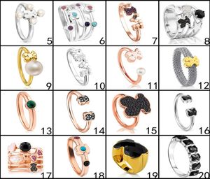 NUOVO Intero 2020 100 925 Orso Argento Anello Originale 1 Anello di Moda Produttore di Gioielli Orso Set Gift22564193