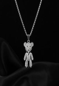 2021 nuova collana con orso di diamanti pieno pendente Hip Hop per gioielli da uomo e da donna regalo4434515