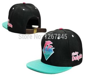 Billiga hattar rosa delfin Snapback Baseball Caps Pink Dolphin Hat Strapback 2018 New Fashion Snapback Hats3889012