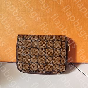 Mini carteira de emenda de cor dupla verificação elegante multifuncional pequena carteira lazer luxurys bolsa mulher chave fivela saco carteira com zíper