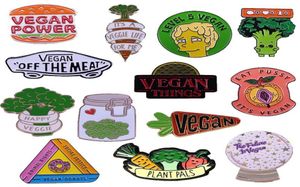 Stift broscher vegan emalj stift samling persika kristall kull broccoli morot fitta grönsaker vegetarian badge tecknad brosch9637541