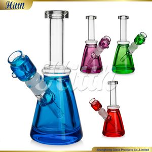 Freezable Glass Beaker Bong 8.3 Inches Color Glycerin Heady Glass Smoking Water Pipe with 14mm Joint 420 Sale