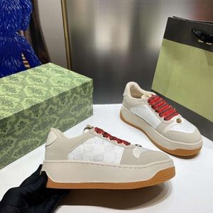 Färgad ny designer kvinnors skor ensam screener par mac80 2023 sneaker tjock tränare gammal blomma g hög familjebröd c2fh