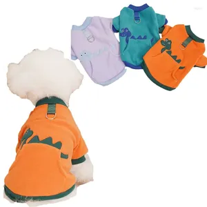 Dog Apparel Thickened Warm Pet Clothes Winter Green Purple Fleece Puppy Pullover Coat Jacket For Small Dogs Pups Hoodie Sweatshirt Yorks