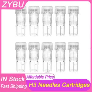 50 unidades cartuchos de microagulhamento Derma Pen Needle Dermapen Stamp 12pin H12 Nano HS HR para Hydra.Pen H3 Saída líquida ajustável 3ml Aplicador de soro Dermapen Tips