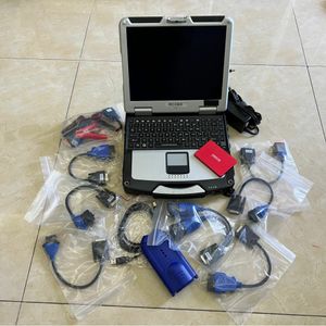 USB Link Truck Diagnostic Tool 125032 Сканер с тяжелыми условиями с ноутбуком CF30 Touch Full Cables