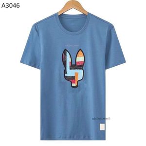 Psychos Bunnys Verão Casual Camiseta Mens Womens Skeleton Rabbit 2024 Novo Design Multi Estilo Homens Camisa Designer de Moda Camiseta Casal Curto Boss Polo 756