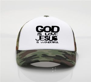 Fashion hats God is Love Jesus Evolution Real Men Pray Print Baseball caps Men and women Summer Trend Cap New sun hat9685666