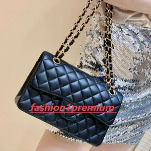 Lambskin Flap Bag Designer Handbag 25CM Shoulder Women Purse 10A Mirror Quality Crossbody High Chain C002