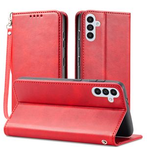 Magnetic Phone Cases For Samsung A15 A25 A05 A05S A14 A24 A34 A54 S24 S23 FE Ultra Plus Wallet Leather PU TPU Case