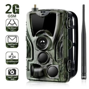2G MMS SMS P Trail Wildlife Camera 20MP 1080P Night Vision Celular Câmeras de caça móveis HC801M Wireless Po Trap 231225