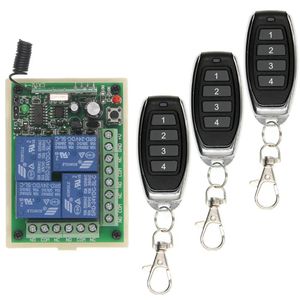 Acessórios Inteligente Múltiplo DC 12V 24V 10A 315/433 MHz 4CH 4 CH Relé Sem Fio RF Controle Remoto Switch Receptor + 1 2 3 4 Transmissor T200605