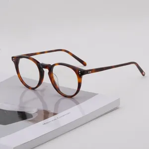 Yeni güneş gözlüğü çerçeveleri Kalite Vintage Optik Gözlük Çerçevesi OV5183 Kadınlar ve Erkekler İçin Omalley gözlükler Gözlük Miyopi Reçetesi