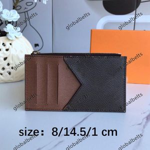 Holders de cartões Holder Passport Creditcard 2021 Who Mulher Men Bussiness No Zipper Fold Bolseses Plaid Plaid F265i