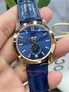 PF Factory Watch Super Quality Herrenuhren 5396R 38,5 mm Kal. 324 Uhrwerk Automatische mechanische Uhr Blaues Zifferblatt Gummiband Tauch-Mondphasen-Armbanduhren