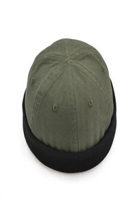 Retro män unisex hatt skullcap sjöman mössa dockare rullade manschett brimlös faddish new4608122