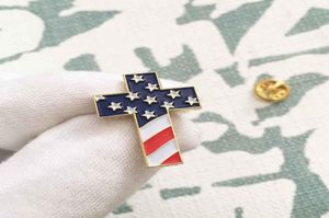 50st Custom Pins American US Patriotic Religious smycken Emalj LAPEL PIN BROOCH CHRISTIAN PIN BADGE MED USA FLAG72705845797955