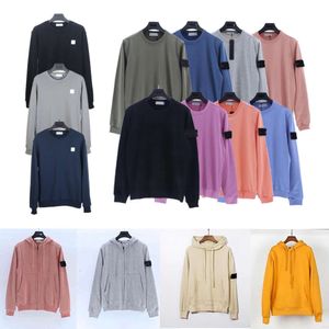 Mens hoodie hylsa tröja tröja huva par länge ärm Terry jumpers vår höststil hoodies med tryckta kompass toppar lös pullover storlek m till 2xl l5