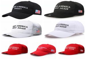 Trump Hat Embroidery Make America Great Again Hat MAGA Flag USA Election Supplies s Soild Color Sports Outdoor Sun Hats LJJP3984916598