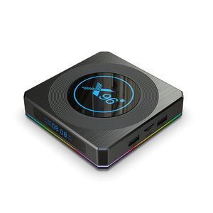 Box X96 X4 TV Box Amlogic S905x4 SMART RGB Light Android 11 4G 64G WIFI Media Player TVBOX 8K SET TOPBOX