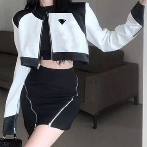 Mulher jaqueta de pele casaco de couro curto outwears casacos manga longa primavera outono fino blusão das mulheres jaquetas designer camisas S-XL