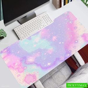 Rests Pixel Sence Art Sevimli XL Kilit Edge Büyük Oyun Mouse Pad Bilgisayar Oyun Klavye Mat Fare Mat Canavar Masası Mousepad Hediye için